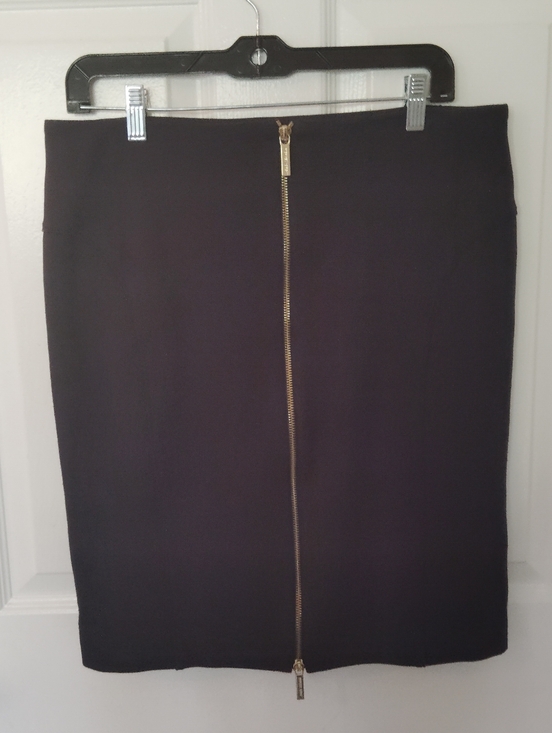 Michael Kors Dresses & Skirts - Michael Kors Dark Blue Black Zipper Front Pencil Skirt 12P